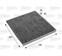 VALEO 715701 Filtro aire habitáculo PROTECT Filtro antipolen con carbón activado, Protección contra el polen, el polvo, las bacterias, los gases y los malos olores