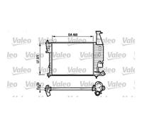 Valeo 732564 Radiador, refrigeración del motor