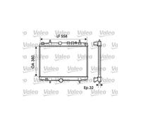 VALEO 734281 Radiador, refrigeración del motor