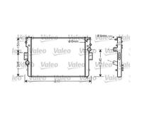 Valeo 734448 Radiador Refrigeración Del Motor Para Iveco Daily III Daily IV