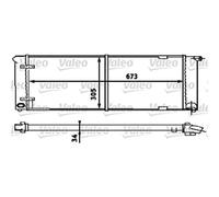 Valeo 734586 Radiador, refrigeración del motor