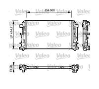 Valeo 735089 Enfriador Motor para Mercedes-Benz B904 B906 B907 B910