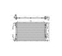 VALEO Radiador, Refrigeración del motor 735472