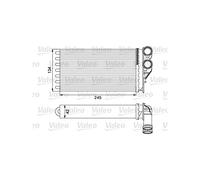 VALEO-811503-Radiador de calefacción-Sistema de Clmatización Valeo - Radiador de Calefacción elevadas prestaciones -