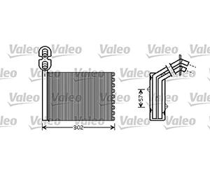 VALEO-812324-Radiador de calefacción-Sistema de Clmatización Valeo - Radiador de Calefacción elevadas prestaciones -