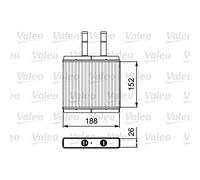 VALEO-812442-Radiador de calefacción-Sistema de Clmatización Valeo - Radiador de Calefacción elevadas prestaciones -
