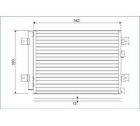 VALEO 814077 Condensador aire acondicionado para RENAULT Duster (HS)