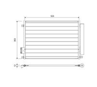 VALEO Condensador, aire acondicionado para MAZDA: 5 & FIAT: 500, Panda & LANCIA: Ypsilon & ABARTH: 500e & FORD: Ka (Ref: 814155)