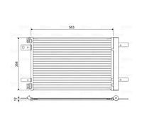 VALEO Condensador, aire acondicionado para PEUGEOT: Rifter, Expert, 308, 5008, 3008, 508, 408, Partner, Traveller & DS: DS4, DS7 (Ref: 822550)