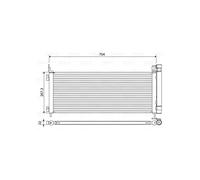 Condensador, aire acondicionado VALEO 822619