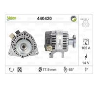 VALEO Alternador 105A 14V Para Ford Focus II DA_HCP DP 4-Puntos