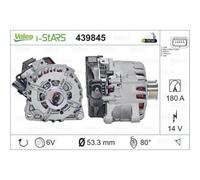 VALEO Alternador 180A 14V para Citroën Berlingo B9 C5 III Break TD