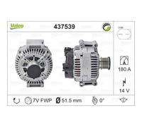 VALEO Alternador 180A 14V para Mercedes-Benz Sprinter 4-T Caja