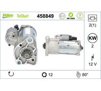 VALEO Alternador arrancador para VOLKSWAGEN: Crafter, Amarok & MAN: TGE (Ref: 458849)