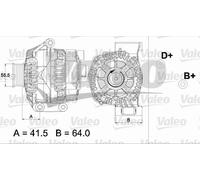 VALEO Alternador para FIAT: Punto, 500, Strada, Doblo, Panda, Linea, Idea, Qubo, Fiorino & LANCIA: Musa, Ypsilon & FORD: Ka (Ref: 437475)