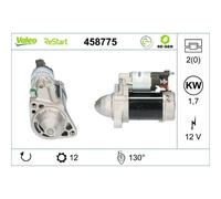 VALEO Anlasser Starter 12 V 1,7 kW 12 Zähne für Mercedes-Benz Sprinter