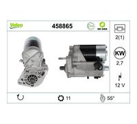 VALEO Anlasser Starter 12 V 2,7 kW 11 Zähne 458865 para u.a. TOYOTA LAND
