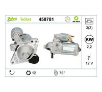 VALEO Anlasser Starter 12V 2,2kW 12 Zähne für RENAULT MASTER u.a.