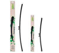 VALEO CANOPY Limpiaparabrisas - Kit De Escobillas Limpiaparabrisas Planas Hechas Con Materiales Naturales Y Reciclados CAN96+CAN91 - Frontales - Longitudes: 750mm+700mm - (Paquete de 2)