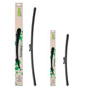 VALEO CANOPY Limpiaparabrisas - Kit De Escobillas Limpiaparabrisas Planas Hechas Con Materiales Naturales Y Reciclados CAN86+CAN15 - Frontales - Longitudes: 650mm+350mm - (Paquete de 2)