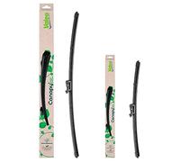 VALEO CANOPY Limpiaparabrisas - Kit De Escobillas Limpiaparabrisas Planas Hechas Con Materiales Naturales Y Reciclados CAN76+CAN21 - Frontales - Longitudes: 600mm+380mm - (Paquete de 2)