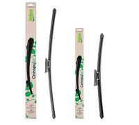 VALEO CANOPY Limpiaparabrisas - Kit De Escobillas Limpiaparabrisas Planas Hechas Con Materiales Naturales Y Reciclados CAN52+CAN16 - Frontales - Longitudes: 500mm+350mm - (Paquete de 2)
