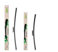 VALEO CANOPY Limpiaparabrisas - Kit De Escobillas Limpiaparabrisas Planas Hechas Con Materiales Naturales Y Reciclados CAN87 + CAN52 - Frontales - Longitudes: 650mm+500mm - (Paquete de 2)