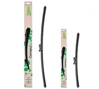 VALEO CANOPY Limpiaparabrisas - Kit De Escobillas Limpiaparabrisas Planas Hechas Con Materiales Naturales Y Reciclados CAN76+CAN15 - Frontales - Longitudes: 600mm+350mm - (Paquete de 2)