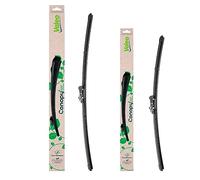 VALEO CANOPY Limpiaparabrisas - Kit De Escobillas Limpiaparabrisas Planas Hechas Con Materiales Naturales Y Reciclados CAN85+CAN75 - Frontales - Longitudes: 650mm+600mm - (Paquete de 2)