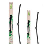 VALEO CANOPY Limpiaparabrisas - Kit De Escobillas Limpiaparabrisas Planas Hechas Con Materiales Naturales Y Reciclados CAN78+CAN63 - Frontales - Longitudes: 600mm+550mm - (Paquete de 2)