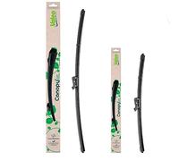 VALEO CANOPY Limpiaparabrisas - Kit De Escobillas Limpiaparabrisas Planas Hechas Con Materiales Naturales Y Reciclados CAN76+CAN46 - Frontales - Longitudes: 600mm+475mm - (Paquete de 2)