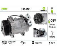 VALEO Compresor Aire Acondicionado Apto para Ford Focus II Turnier Volvo V50 C30