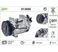 VALEO Compresor, aire acondicionado para RENAULT: Laguna (Ref: 813680)