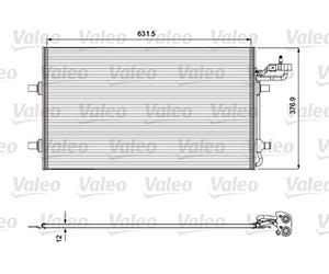 VALEO Condensador, Aire acondicionado 814323