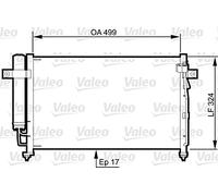 VALEO Condensador, Aire acondicionado 814341