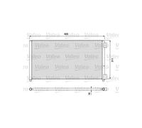 VALEO Condensador, Aire acondicionado 818017