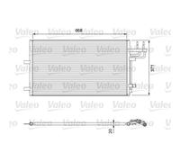 VALEO Condensador Aire Acondicionado para Ford Focus II Da _ Hcp Dp VW Scirocco