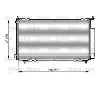 VALEO Condensador De Aire Acondicionado Enfriador De Clima Para Honda CR-V II RD