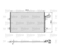 VALEO Condensador De Aire Acondicionado Enfriador Para Volvo V50 MW C30 533