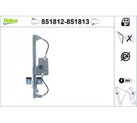 Valeo Elevalunas Trasero Izquierdo 851812