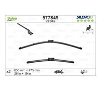 VALEO Escobilla Delant. para BMW 2 Active Tourer F45 Renault Trafic III Bus Jg