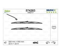 VALEO Escobilla Frente Wiper Blade Apto para Peugeot 405 II 4B 15E 4E