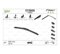 VALEO Escobilla Limpiaparabrisas Apto para VW Golf VI 5K1 Fiat 500C