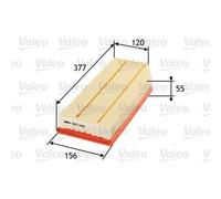 VALEO Filtro de Aire Elementos para Mercedes-Benz Clase M ML 270 CDI C