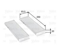 VALEO Filtro De Cabina Filtro Partículas Para Hyundai i20 PB PBT 715748