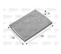 VALEO Filtro Habitáculo de Carbón Activado para Ford Fiesta VI B-Max JK 715661