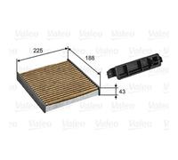 VALEO Filtro Habitáculo de Carbón Activado para Renault Clio III BR0/1 CR0/