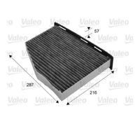 VALEO Filtro Habitáculo de Carbón Activado para VW Golf VI Audi A3 Sportback