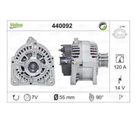 VALEO Generador Alternador 120A 14V Para Renault Twingo II Clio III