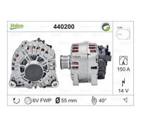 VALEO Generador Alternador 150A 14V Para Mazda 2 Ford Fiesta VI Van